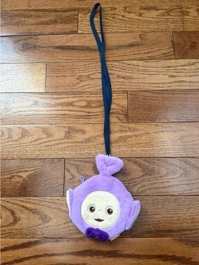 Teletubbies Tinky Winky purple Coins Pouch, Name Tag .